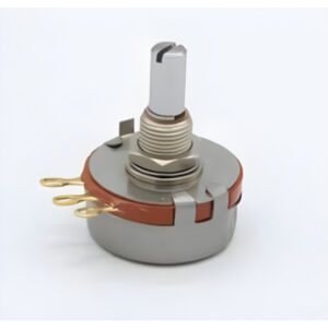 Potentiometer (pot) 1/4" shaft, 100 ohm, 2 watt, complete with mounting hardware