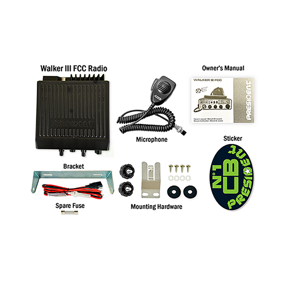 President Walker III AM/FM CB Radio - Image 11