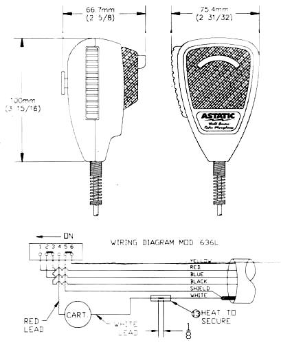 Astatic 636L Noise Canceling microphone - Image 2