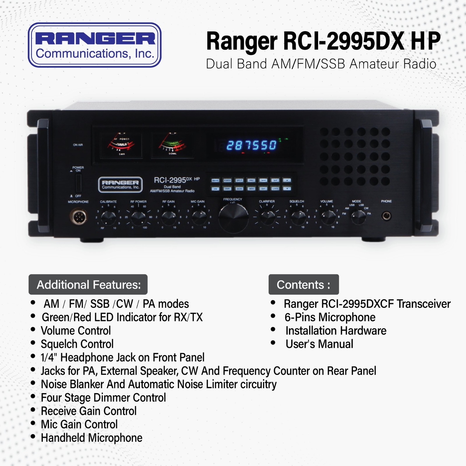 Ranger RCI-2995DXHP Base Transceiver - Image 12