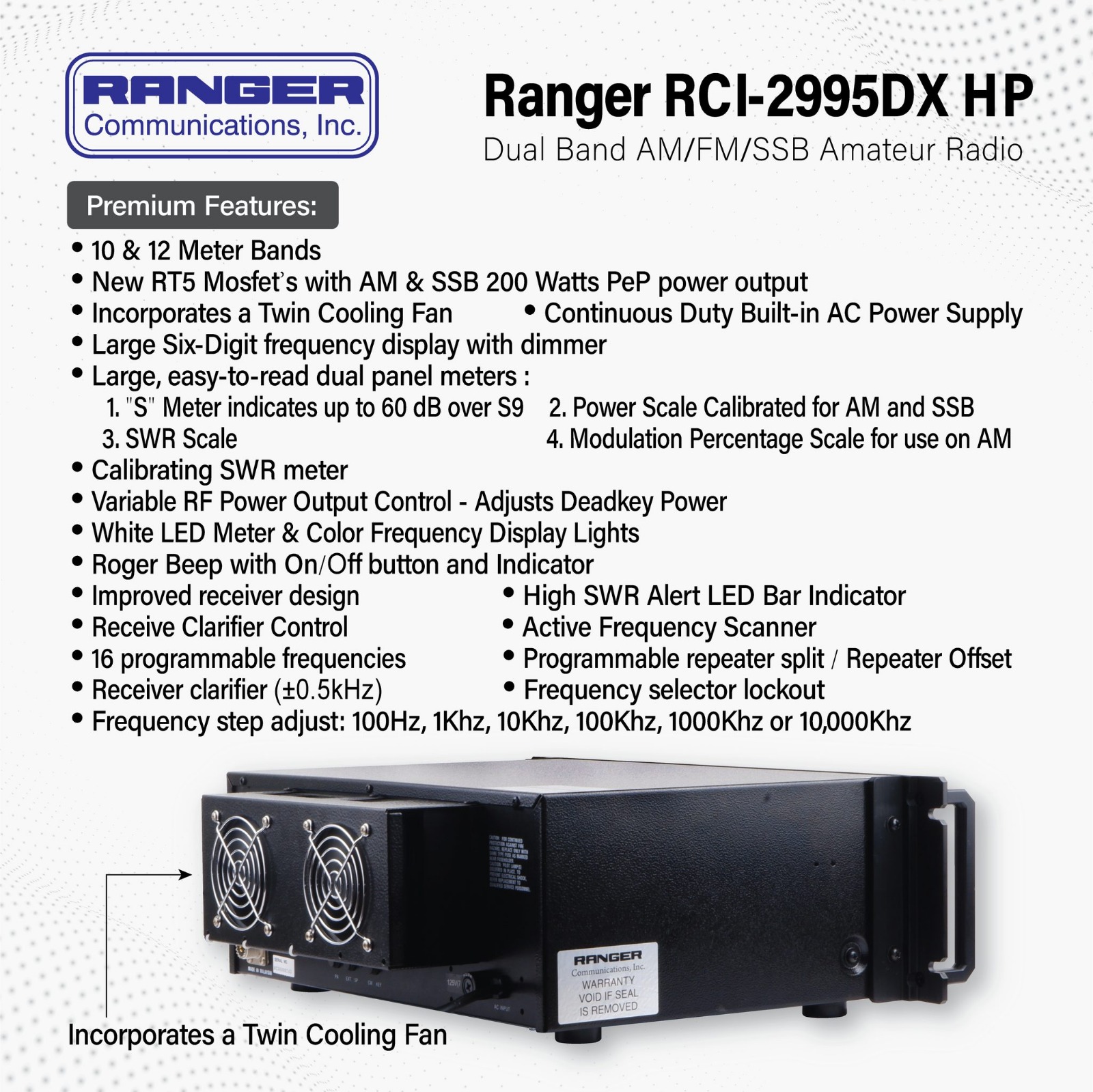 Ranger RCI-2995DXHP Base Transceiver - Image 13