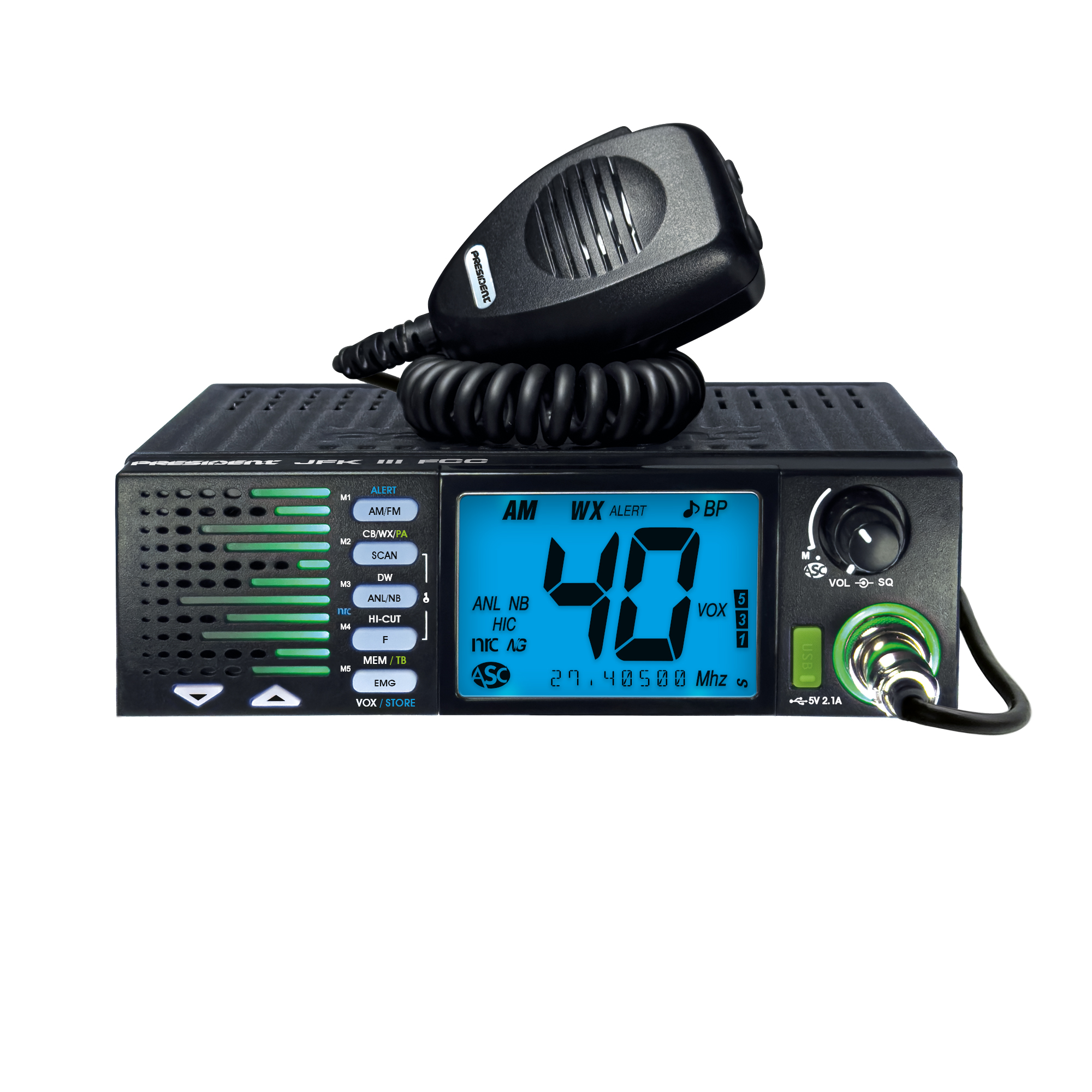 President JFK III FCC Mobile CB Radio - Image 6