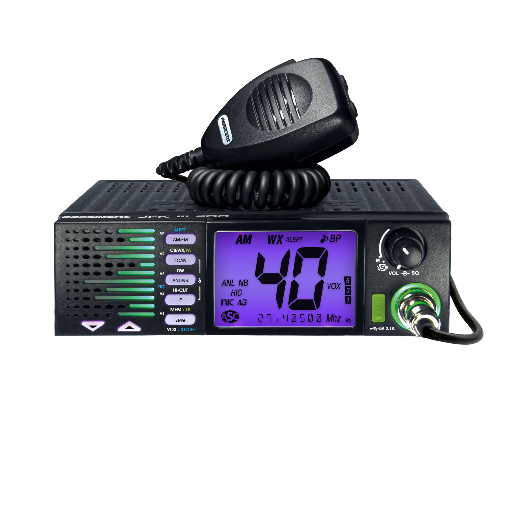 President JFK III FCC Mobile CB Radio - Image 8